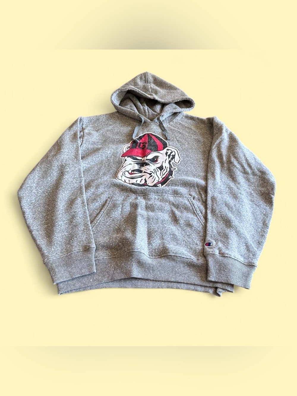 Champion Georgia Bulldogs Hoodie Gray Men’s M NCAA Graphic